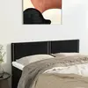 Image de vidaXL Têtes de lit Noir 144 x 5 x 78/88 cm Velours