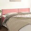 Image de vidaXL Têtes de lit Rose 160x5x78/88 cm Velours