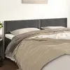 Image de vidaXL Têtes de lit Gris foncé 200x5x78/88 cm Velours