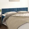 Image de vidaXL Têtes de lit Bleu foncé 200 x 5 x 78/88 cm Velours