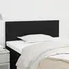 Image de vidaXL Tête de lit Noir 100x5x78/88 cm Tissu