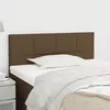 Image de vidaXL Tête de lit Marron Foncé 100x5x78/88 cm Tissu