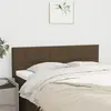 Image de vidaXL Têtes de lit Marron foncé 144 x 5 x 78/88 cm Tissu