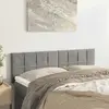 Image de vidaXL Têtes de lit Gris clair 144x5x78/88 cm Velours