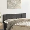 Image de vidaXL Têtes de lit Gris foncé 144x5x78/88 cm Velours