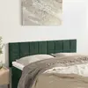 Image de vidaXL Têtes de lit Vert foncé 144x5x78/88 cm Velours