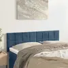 Image de vidaXL Têtes de lit Bleu foncé 144 x 5 x 78/88 cm Velours