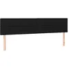 Image de vidaXL Têtes de lit Noir 180x5x78/88 cm Tissu