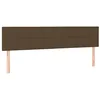 Image de vidaXL Têtes de lit Marron foncé 180 x 5 x 78/88 cm Tissu