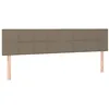 Image de vidaXL Têtes de lit 2 pièces. Taupe 90 x 5 x 78/88 cm Tissu