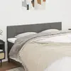 Image de vidaXL Têtes de lit Gris foncé 200x5x78/88 cm Tissu