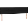Image de vidaXL Têtes de lit Noir 200x5x78/88 cm Tissu