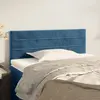 Image de vidaXL Tête de lit Bleu foncé 100x5x78/88 cm Velours