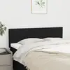 Image de vidaXL Têtes de lit Noir 144 x 5 x 78/88 cm Tissu