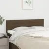 Image de vidaXL Têtes de lit Marron foncé 144 x 5 x 78/88 cm Tissu