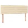 Image de vidaXL Têtes de lit Crème 144x5x78/88 cm Tissu