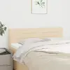 Image de vidaXL Têtes de lit Crème 144x5x78/88 cm Tissu