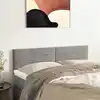 Image de vidaXL Têtes de lit Gris clair 144x5x78/88 cm Velours