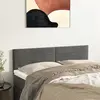 Image de vidaXL Têtes de lit Gris foncé 144x5x78/88 cm Velours