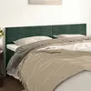 Image de vidaXL Têtes de lit 2 pcs Vert foncé 80x5x78/88 cm Velours