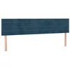 Image de vidaXL Têtes de lit Bleu foncé 180 x 5 x 78/88 cm Velours