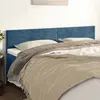 Image de vidaXL Têtes de lit Bleu foncé 180 x 5 x 78/88 cm Velours