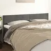 Image de vidaXL Têtes de lit Gris foncé 200x5x78/88 cm Velours