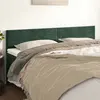 Image de vidaXL Têtes de lit Vert foncé 200x5x78/88 cm Velours