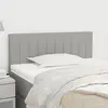 Image de vidaXL Tête de lit Gris clair 80x5x78/88 cm Tissu