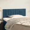 Image de vidaXL Tête de lit Bleu foncé 100x5x78/88 cm Velours