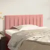 Image de vidaXL Tête de lit Rose 100x5x78/88 cm Velours
