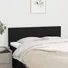 Image de vidaXL Têtes de lit Noir 144 x 5 x 78/88 cm Tissu