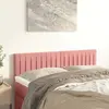 Image de vidaXL Têtes de lit Rose 144 x 5 x 78/88 cm Velours
