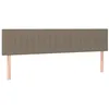 Image de Têtes de lit 2 pcs Taupe 80x5x78 88 cm Tissu