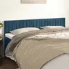 Image de vidaXL Têtes de lit Bleu foncé 160 x 5 x 78/88 cm Velours