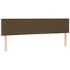 Image de vidaXL Têtes de lit Marron foncé 180 x 5 x 78/88 cm Tissu