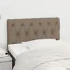 Image de vidaXL Tête de lit Taupe 80x7x78/88 cm Tissu