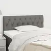 Image de vidaXL Tête de lit Gris foncé 100x7x78/88 cm Tissu