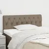Image de vidaXL Tête de lit Taupe 100x7x78/88 cm Tissu