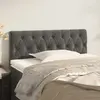Image de vidaXL Tête de lit Gris foncé 100x7x78/88 cm Velours