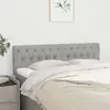 Image de vidaXL Têtes de lit Gris clair 144x7x78/88 cm Tissu