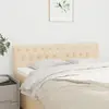 Image de vidaXL Têtes de lit Crème 144x7x78/88 cm Tissu