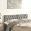 Image de vidaXL Têtes de lit 2 pcs Gris clair 72x7x78/88 cm Velours