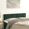 Image de vidaXL Têtes de lit Vert foncé 144x7x78/88 cm Velours