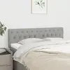 Image de vidaXL Têtes de lit Gris clair 160x7x78/88 cm Tissu