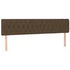 Image de vidaXL Têtes de lit Marron foncé 180 x 7 x 78/88 cm Tissu