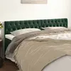 Image de vidaXL Têtes de lit Vert foncé 180x7x78/88 cm Velours