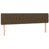 Image de vidaXL Hoofdborden 2 st 100x7x78/88 cm stof donkerbruin