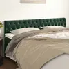 Image de vidaXL Têtes de lit Vert foncé 200x7x78/88 cm Velours