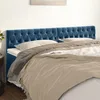 Image de SMARTGROUPSTORE BD Lot de 2 têtes de lit en velours Bleu foncé 100 x 78/88 cm